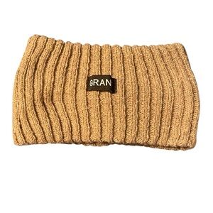 Tan Ribbed Knit Headband